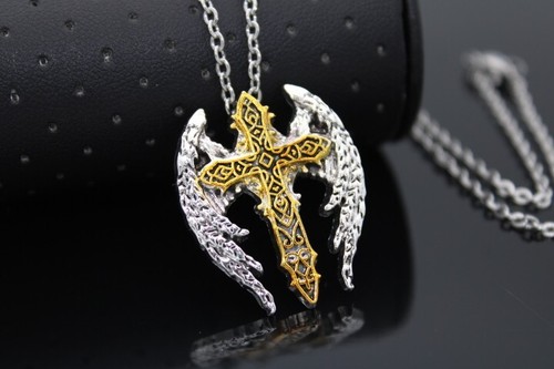 Collier croix ailes - , et