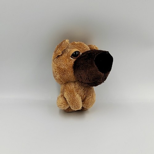Peluche chien marron - chien,