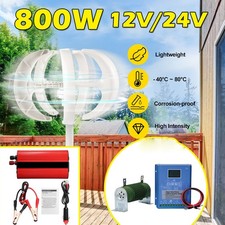 800W 12V 24V Générateur à éolienne Kit Windmill MPPT Hybrid Controller Inverter
