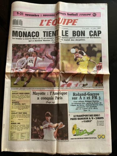 Equipe journal 11 1987 - journal, 9/11/1987