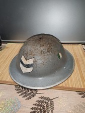Jolis Casque anglais Irlandais ww2  peinture Grise Marquage Pur Jus De Grenier 