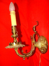 applique en bronze massif  à 1 bougeoir époque XIX ème