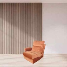 Chauffeuse orange Ligne Roset pr M. Ducaroy mod. Albany, design ép. vintage