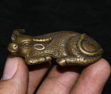 2" laiton Fengshui 12 Zodiaque