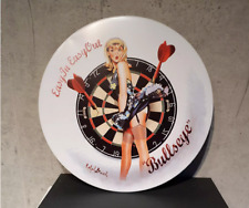 Plaque ronde vintage US pin-up, décoration en métal, déco rétro américaine
