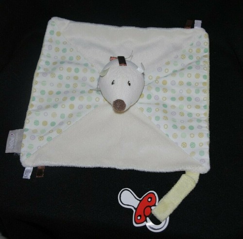 Doudou hérisson plat crème