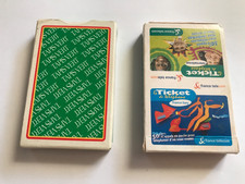 2 JEUX DE 32 CARTES PUBLICITAIRES - " TAPIS VERT "  ET " TELECOM "