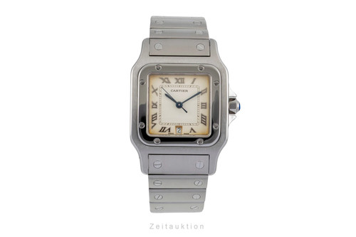 Cartier santos acier - acier, quartz