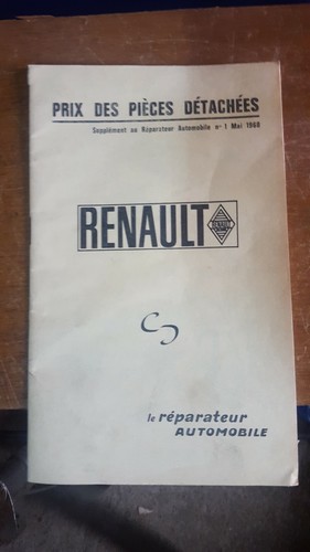 Feuillet renault 10 16 - feuillet,
