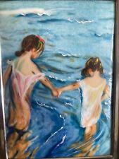 Tableau Émaux Sur Cuivre  Signé Sorolla