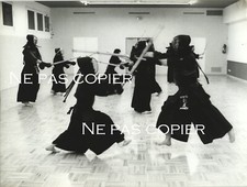 KENDO vers 1985 combats Kenjutsu grande photo 17 x 23