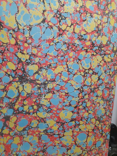 Papier marbré cuve de - la,