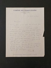 Autographe - Claude SAINVAL - Comédie des Champs-Elysées