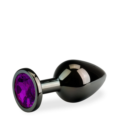 Plug métal bijou anal - , rosebud