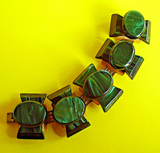 1914 / DOMINIQUE DENAIVE / BRACELET EN RÉSINE NACRÉE 