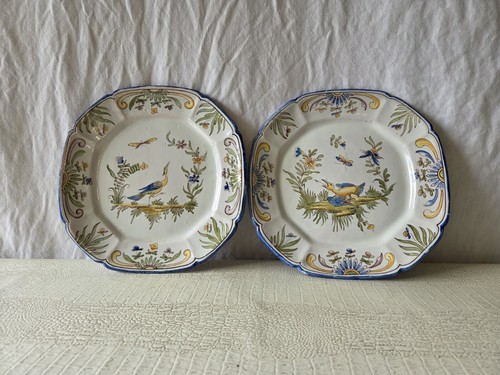 Paire assiette moustiers - paire,