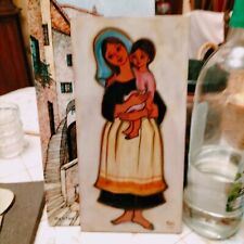 Maria. Louis. Sant vicens. Perpignan SUPERBE PLAQUE AVEC MAGNIFIQUE DECORS 28CM