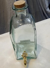 Bouteille en Verre avec Robinet et Bouchon en Liège - Made in Espagne