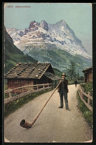Carte postale homme cor des - carte,