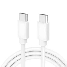 Câble Type-C 1m/2m Chargeur USB-C Data Blanc pour iPhone 17/16/15/14/13/12/11/X