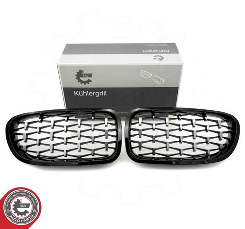Noir argent grille - grille, avant