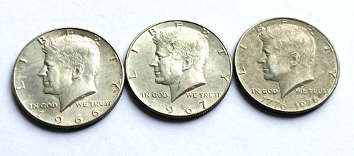 Lot monnaies argent kennedy - lot,
