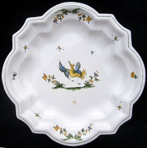 Plat drageoir faïence - plat, en