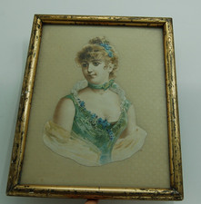 Ancien chromo  encadré dans