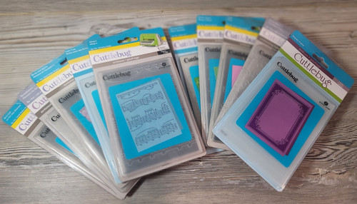 Cuttlebug embossing lot 10 - embossing, of