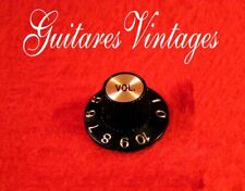 Bouton volume Chapeau de sorcière Noir et Gold 6mm style Gibson ES335 