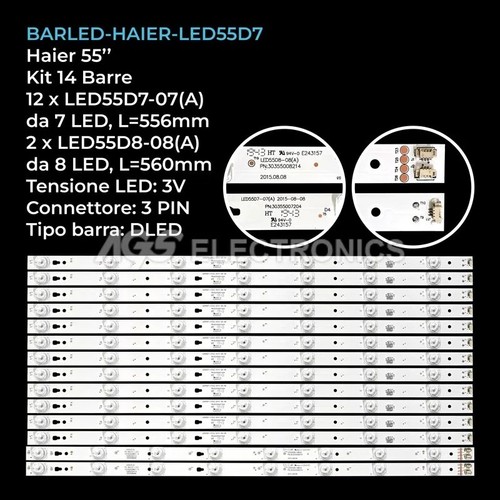 Kit barres led - led, haier