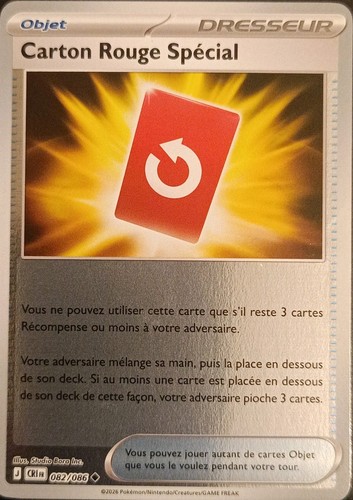 Carte pokemon carton rouge - carte,