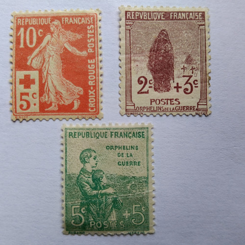 France 1917 timbre orphelin - 1917,