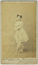 CDV circa 1860-65. Danseuse nommée Gabrielle Rosina. Danse. Dance.