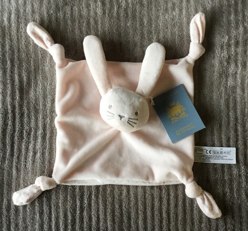 Doudou lapin rose - doudou, étoiles