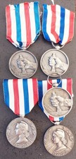 ?★lot 5 Medailles Des Cheminots 1940,41,44,52,62,Monnaie de Paris bronze?★