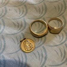 2 Bague Et Un Pédantif Or 18k