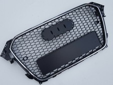 Grille En Maille Noir Brillant En Chrome Pour Audi A4 B8.5 2012-2016 Sline