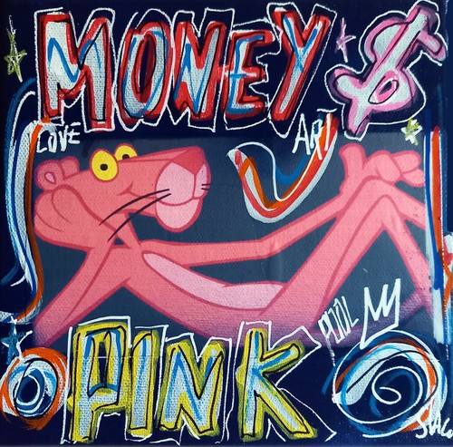 Spaco signed pink panthere - signed,