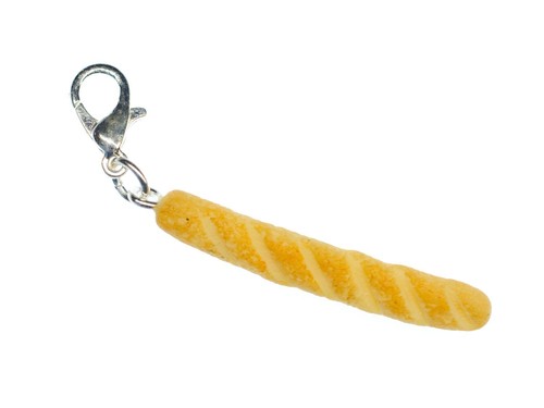 Baguette charm pendant - baguette,