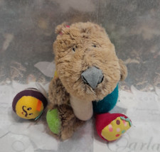 C64/Doudou Ours Culbuto Lilliputiens /Peluche Césard/Balle Grelot/