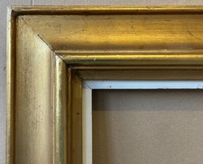 Cadre Photo Vintage Or Mi-Siècle Dimensions 65,1 X 50,2 Cm Cadre Profil Antique