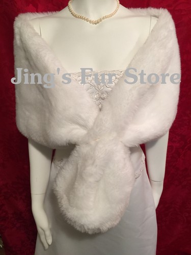 Ivory faux mink fur - faux,