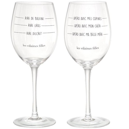 Coffret verres à vin - à,