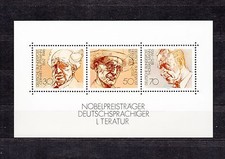 ALLEMAGNE Germany Bloc Feuillet Yvert N° 15 Neuf XX luxe Nobel littérature