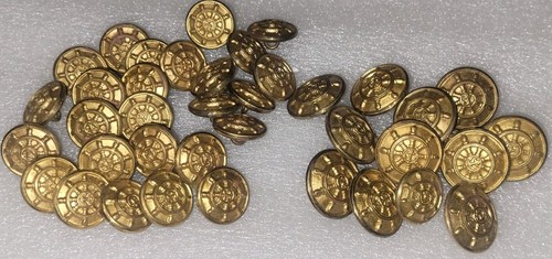 Lot anciens boutons - anciens, roue