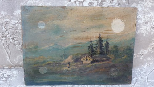 Tableau xix éme huile sur - éme,