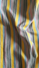 Coupon tissu polyester rayures - coupon,