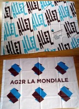 cyclisme - Lot Collection 2 Drapeaux Tour de France équipe AG2R