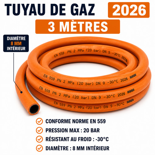 Tuyau gpl gaz mètres 8 - 3,